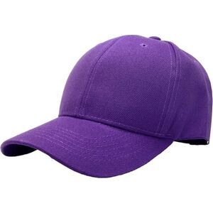 Unisex Purple Athletic Adjustable Size Strap Casual Running Classic Baseball Cap